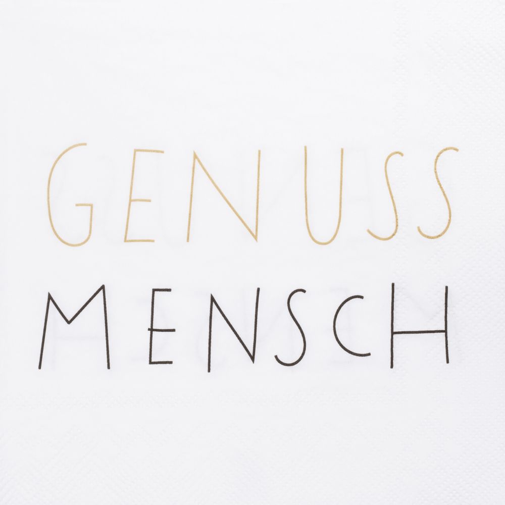 Serviette "Genussmensch"