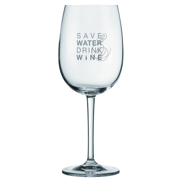 Vino Rotweinglas "Save water drink wine"