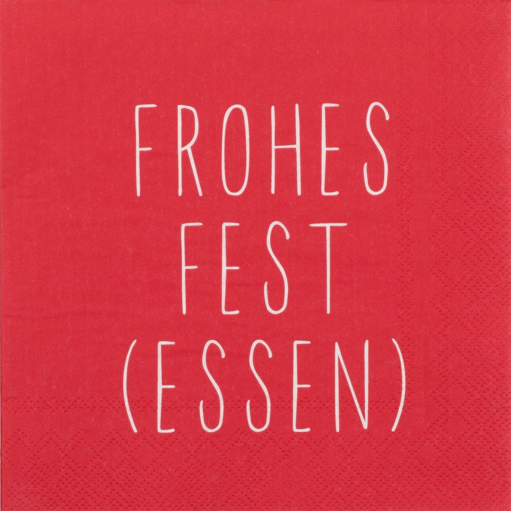 Serviette "Frohes Fest (Essen)"