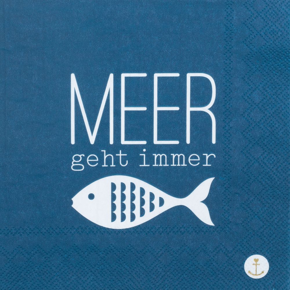 Meer als Worte - Serviette "Meer geht immer"