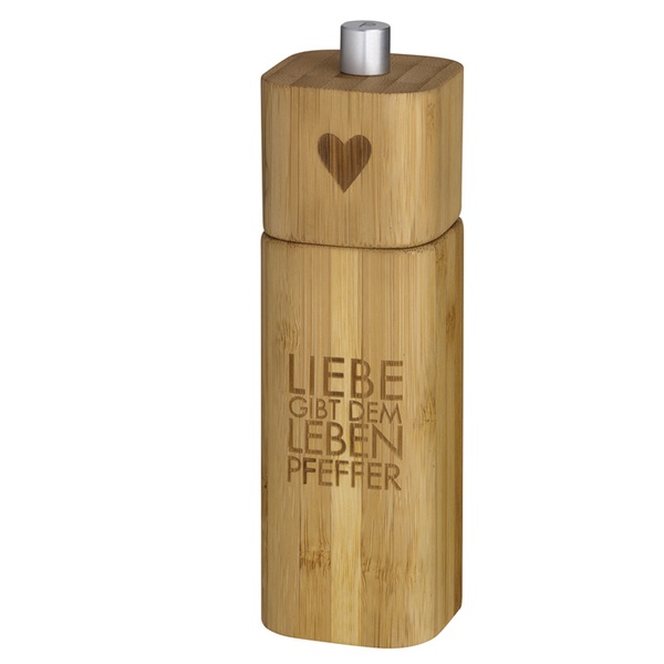 Pfeffermühle "Liebe gibt dem Leben Pfeffer"