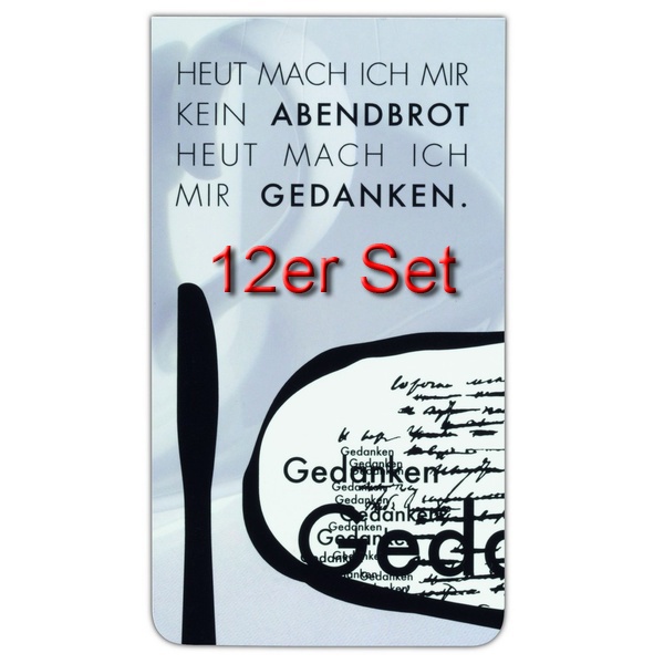 Magnetlesezeichen - Abendbrot 12er Set