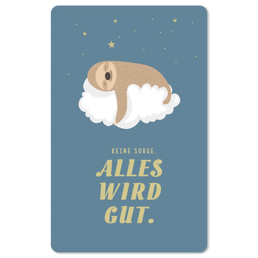 Lunacard Postkarte "Alles wird gut"