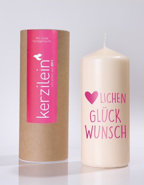 Flamme "Herzlichen Glückwunsch"